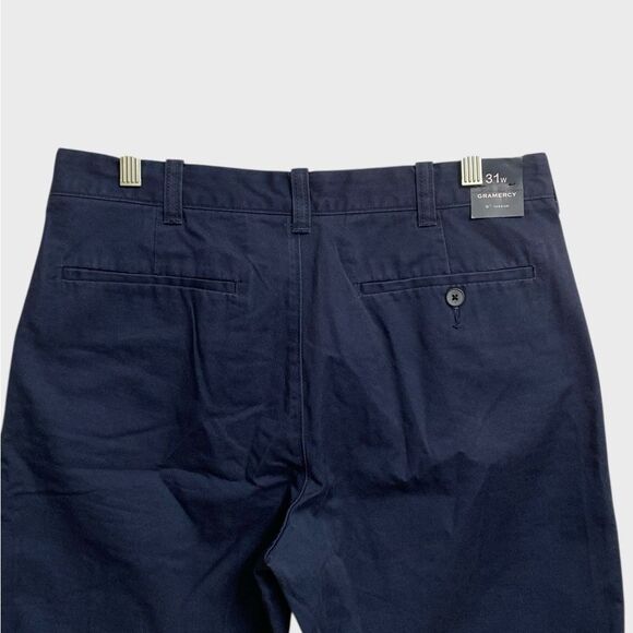 NWT J. Crew Flat Front Chino Gramercy Shorts Men's Sz 31W Navy Blue Summer Prepp - Picture 12 of 16